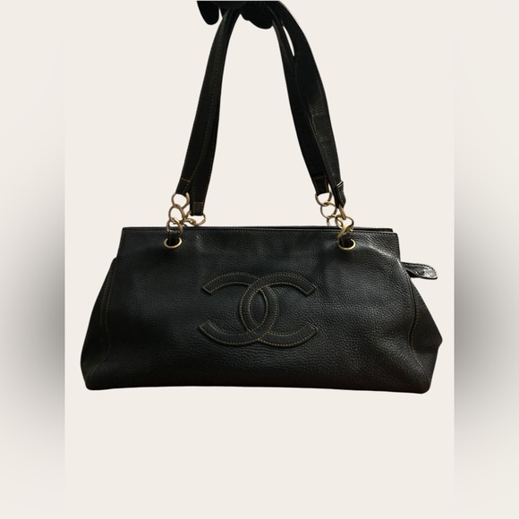 CHANEL Other - Pebbled Shoulder Tote Bag